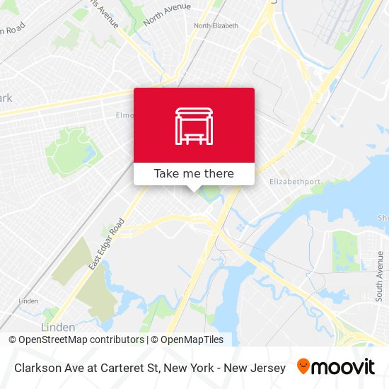 Mapa de Clarkson Ave at Carteret St