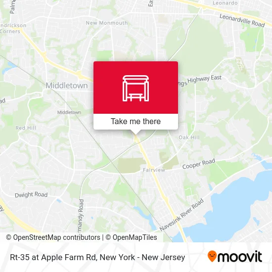 Rt-35 at Apple Farm Rd map