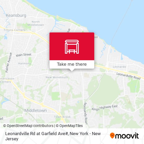 Mapa de Leonardville Rd at Garfield Ave#