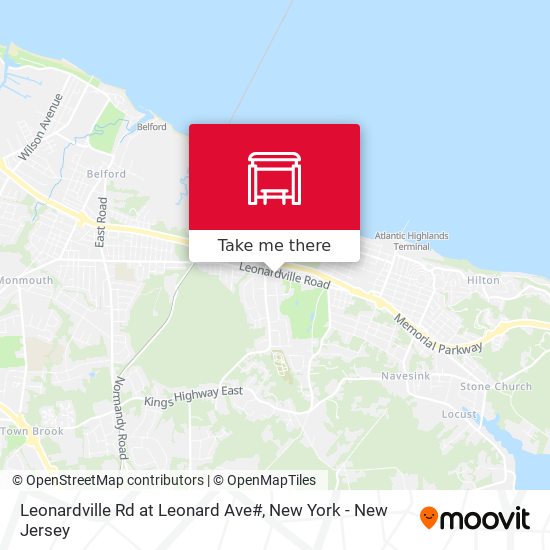 Mapa de Leonardville Rd at Leonard Ave#