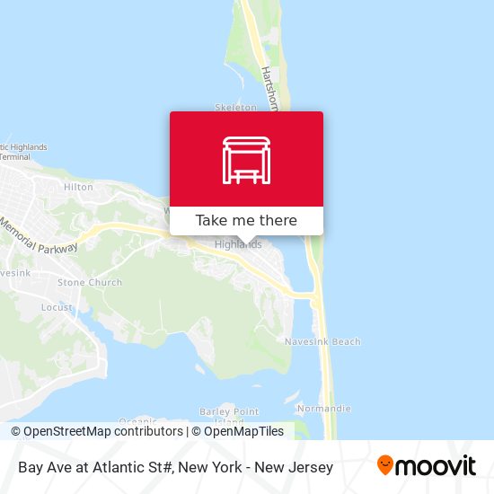 Bay Ave at Atlantic St# map