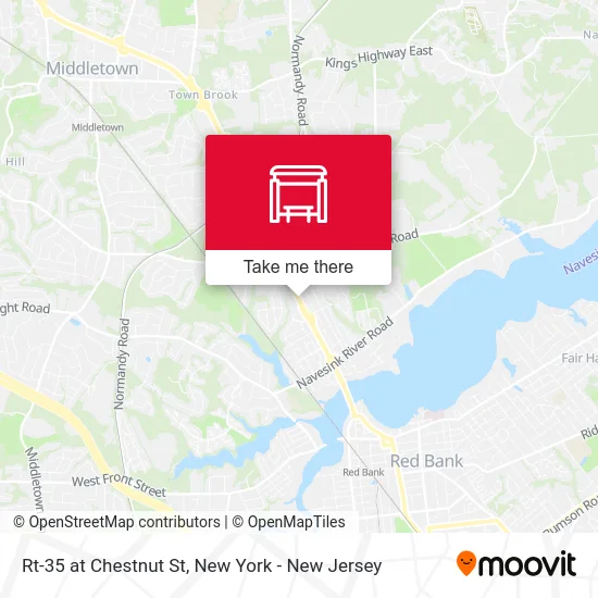 Rt-35 at Chestnut St map