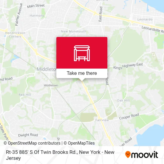 Rt-35 885' S Of Twin Brooks Rd. map