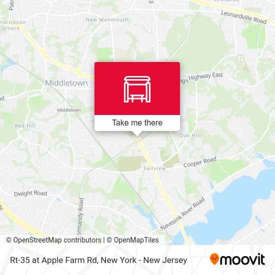 Rt-35 at Apple Farm Rd map