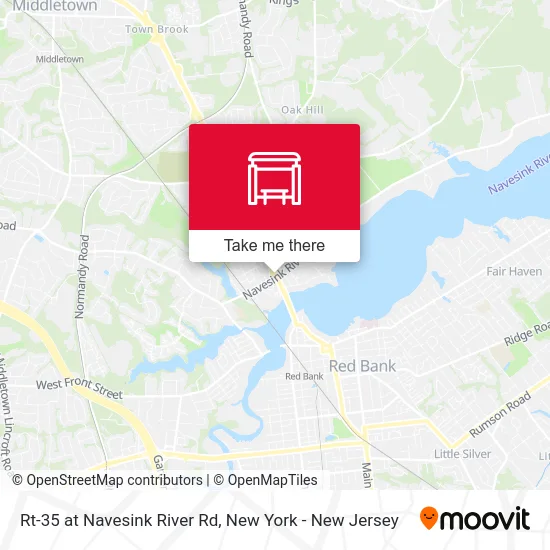 Rt-35 at Navesink River Rd map