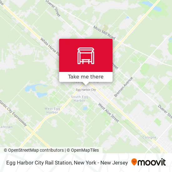Egg Harbor City Rail Station map
