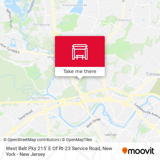 Mapa de West Belt Pky 215' E Of Rt-23 Service Road