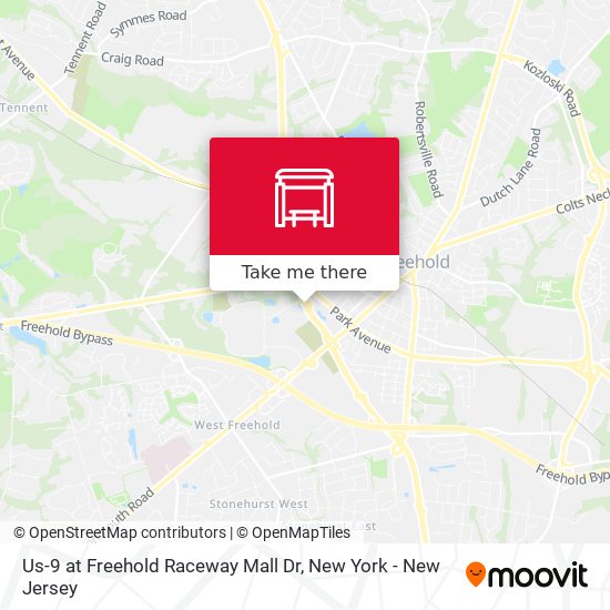 Freehold Raceway Mall Map How To Get To Us-9 At Freehold Raceway Mall Dr In Freehold Township By Bus,  Subway Or Train?