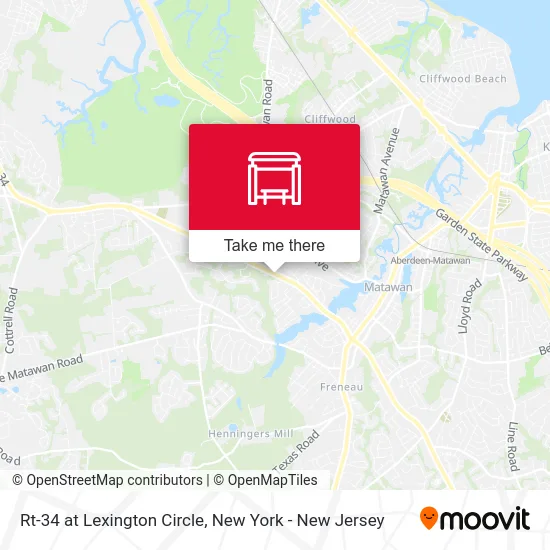 Rt-34 at Lexington Circle map