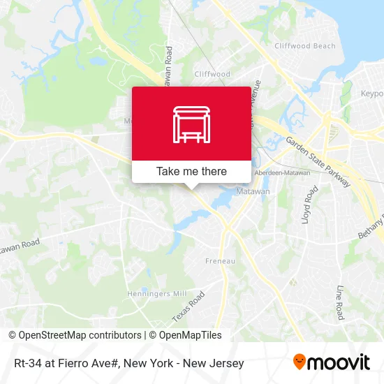 Rt-34 at Fierro Ave# map