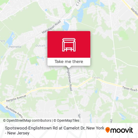 Spotswood-Englishtown Rd at Camelot Dr map