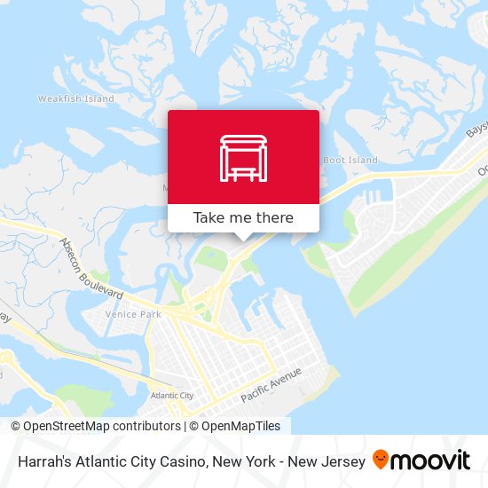 Mapa de Harrah's Atlantic City Casino
