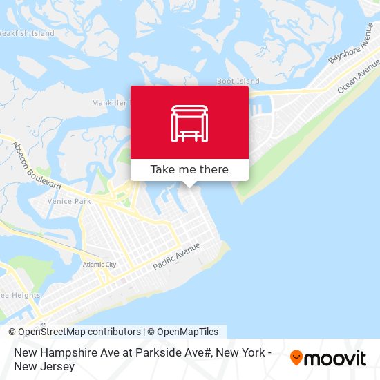 Mapa de New Hampshire Ave at Parkside Ave#
