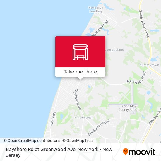 Mapa de Bayshore Rd at Greenwood Ave