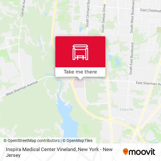 Inspira Medical Center Vineland map