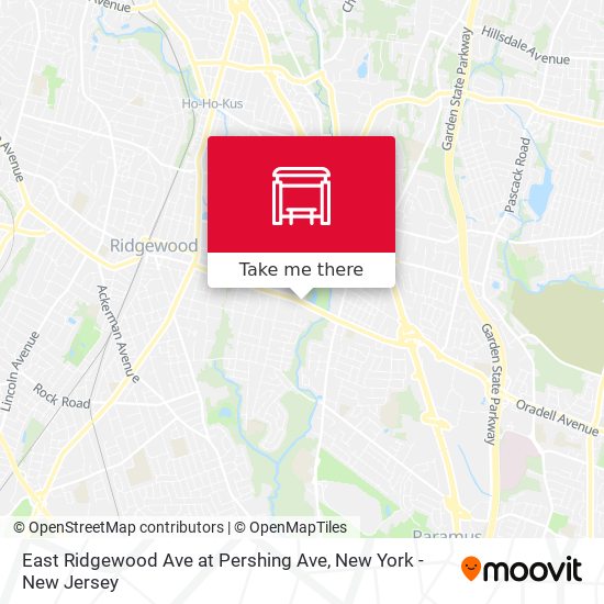 Mapa de East Ridgewood Ave at Pershing Ave