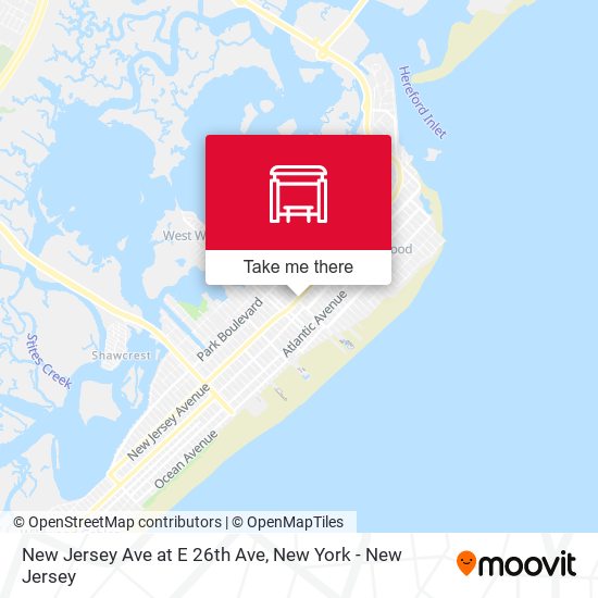Mapa de New Jersey Ave at E 26th Ave