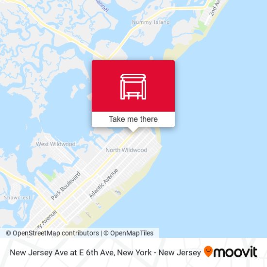 Mapa de New Jersey Ave at E 6th Ave