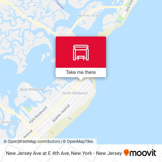Mapa de New Jersey Ave at E 4th Ave