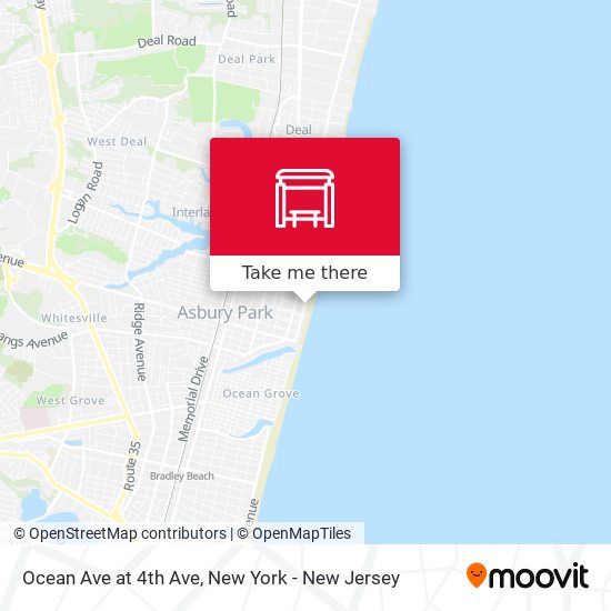 Ocean Ave at 4th Ave map