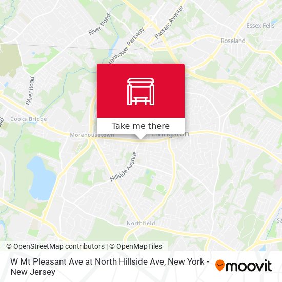 W Mt Pleasant Ave at North Hillside Ave map