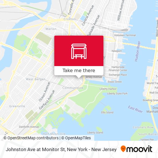 Mapa de Johnston Ave at Monitor St