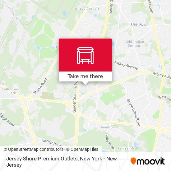 Jersey Shore Premium Outlets map