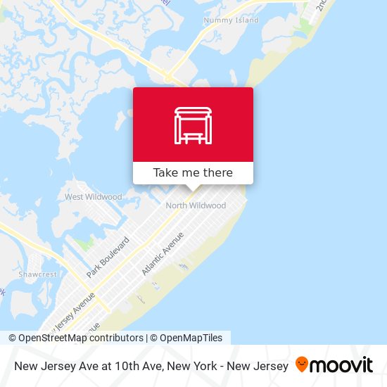 Mapa de New Jersey Ave at 10th Ave