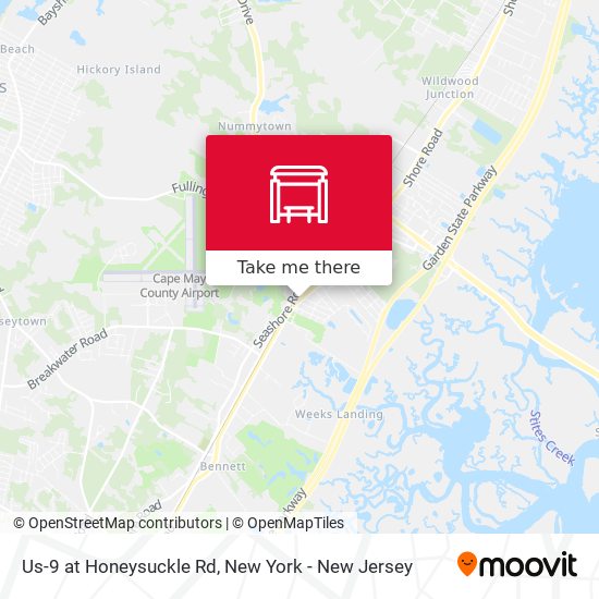 Mapa de Us-9 at Honeysuckle Rd