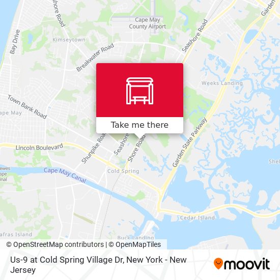 Mapa de Us-9 at Cold Spring Village Dr