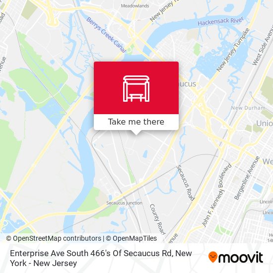 Enterprise Ave South 466's Of Secaucus Rd map