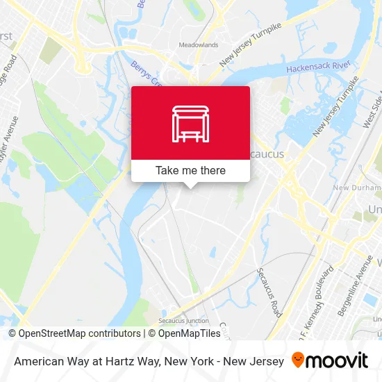 American Way at Hartz Way map