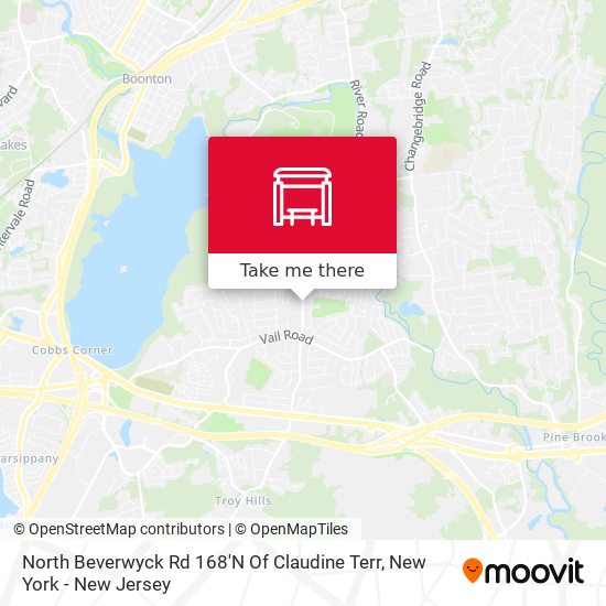 North Beverwyck Rd 168'N Of Claudine Terr map