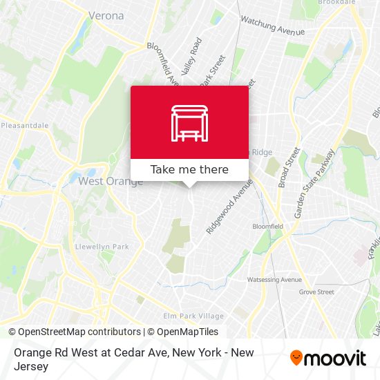 Mapa de Orange Rd West at Cedar Ave