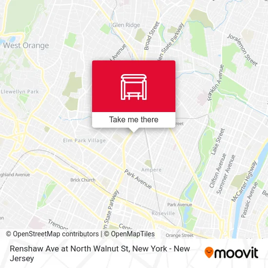 Renshaw Ave at North Walnut St map