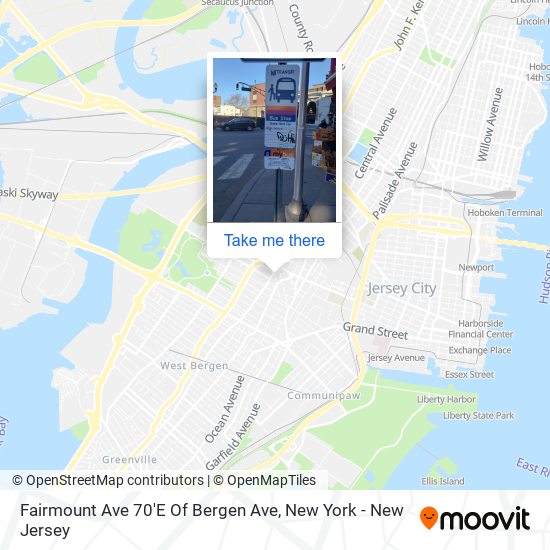 Fairmount Ave 70'E Of Bergen Ave map