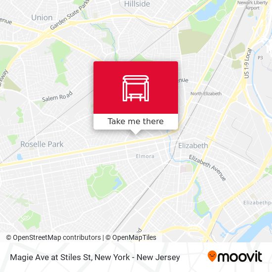 Mapa de Magie Ave at Stiles St