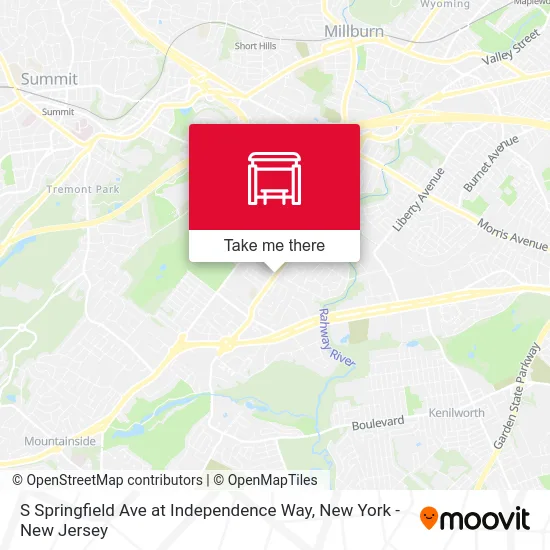 S Springfield Ave at Independence Way map