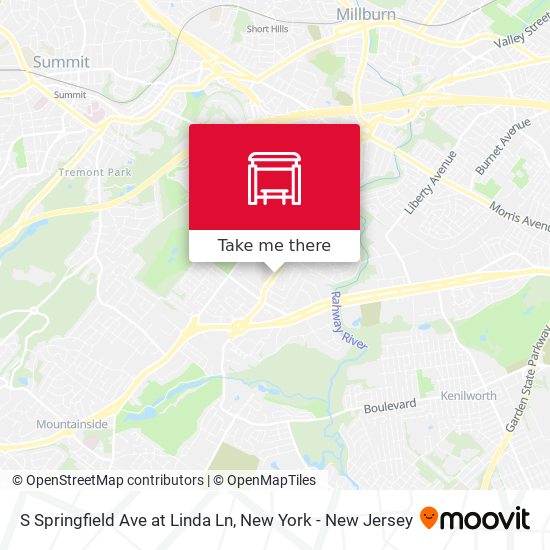 S Springfield Ave at Linda Ln map