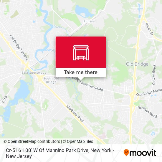 Cr-516 100' W Of Mannino Park Drive map
