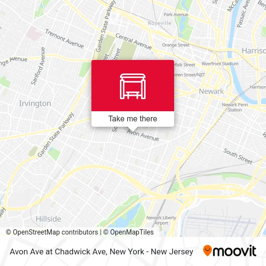 Mapa de Avon Ave at Chadwick Ave