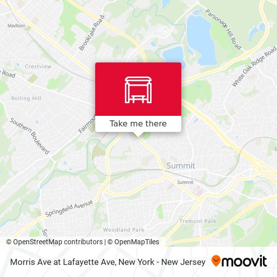 Morris Ave at Lafayette Ave map