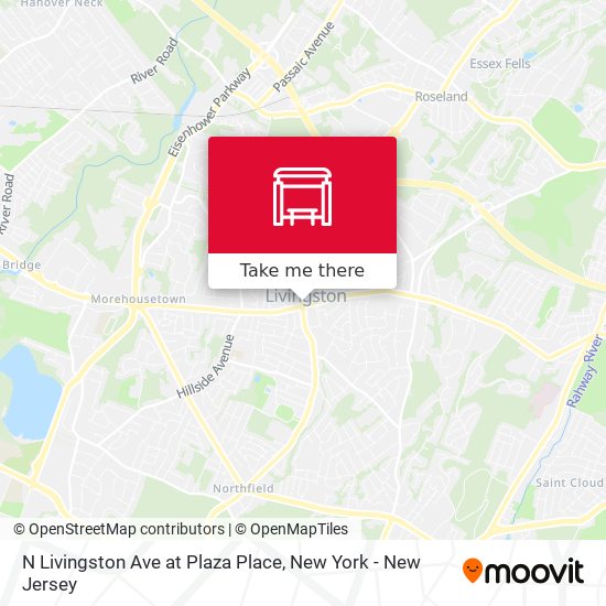 N Livingston Ave at Plaza Place map