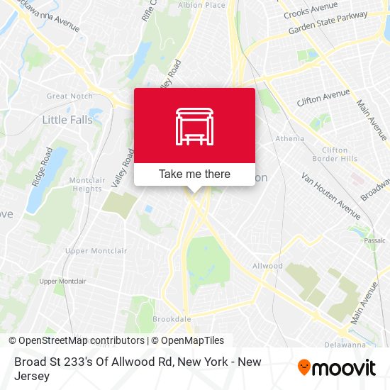 Broad St 233's Of Allwood Rd map