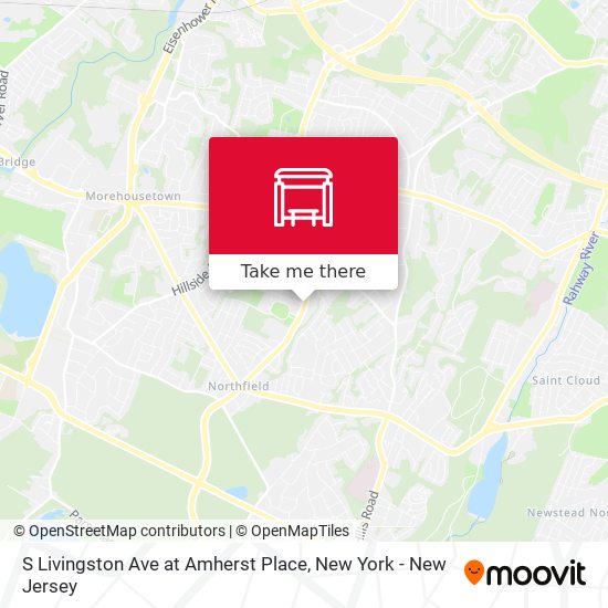 S Livingston Ave at Amherst Place map