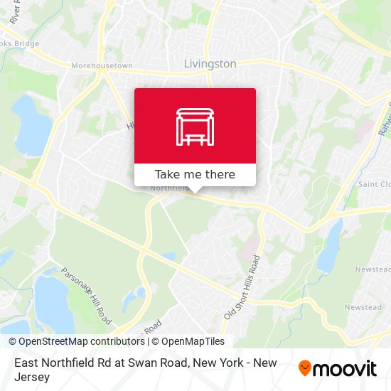 Mapa de East Northfield Rd at Swan Road