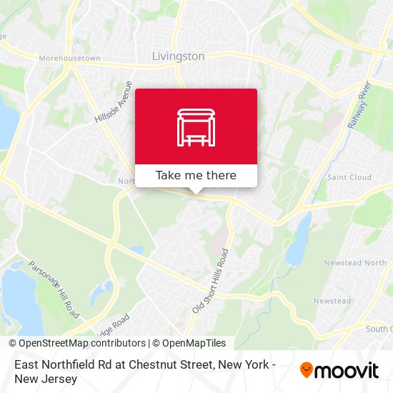 East Northfield Rd at Chestnut Street map