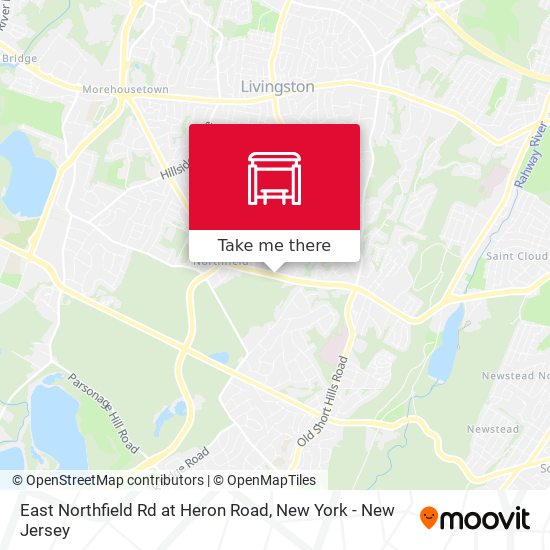 East Northfield Rd at Heron Road map