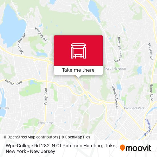 Wpu-College Rd 282' N Of Paterson Hamburg Tpke. map