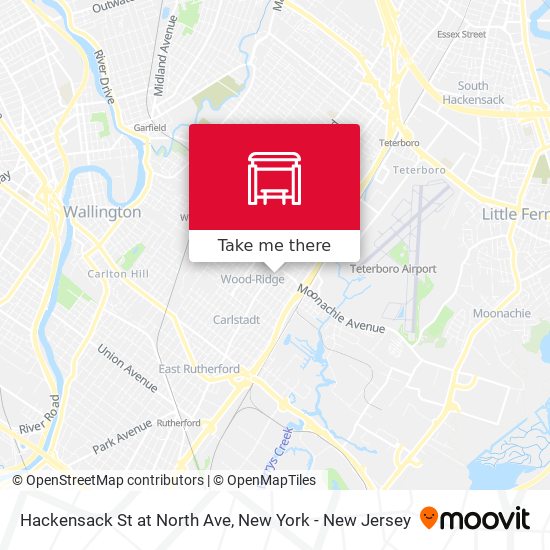 Mapa de Hackensack St at North Ave
